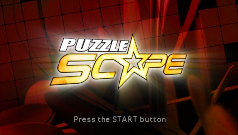 Puzzle Scape title screen for PSP